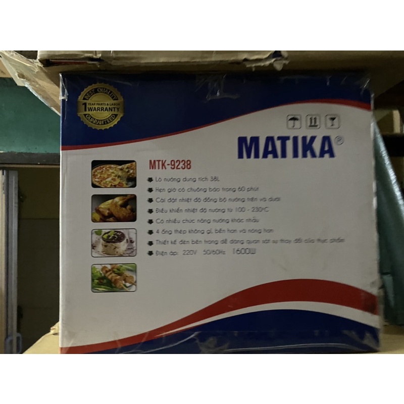 lò nướng matika 38 lít và 48 lít