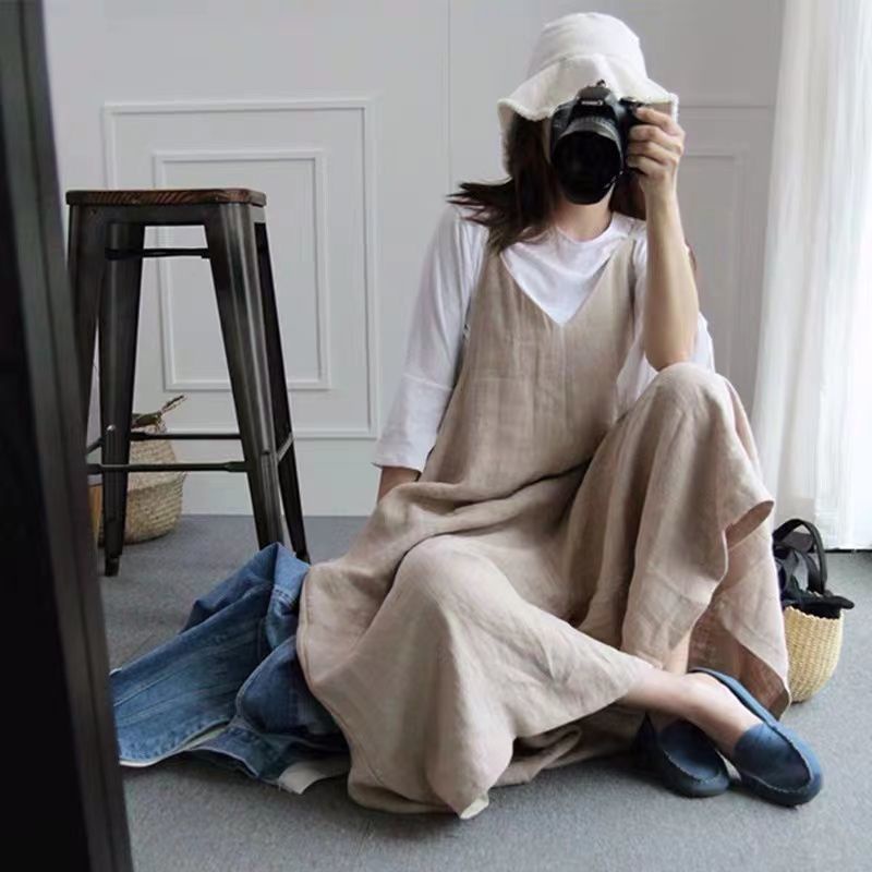 Áo Liền Quần Ống Rộng Cỡ Lớn Phong Cách Hàn Quốc Giản Dị Dành Cho Học Sinh