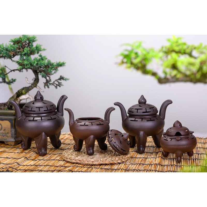 Lư Xông Trầm Gốm Sứ đốt bồ kết