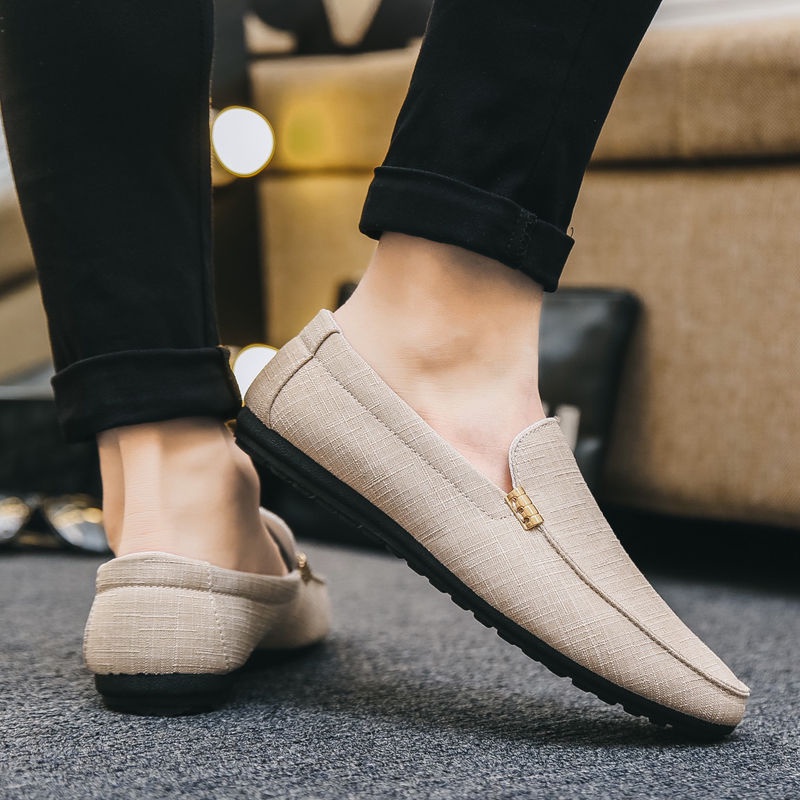 Giày Lười Vải canvas Thoáng Khí Thời Trang Phong Cách Hàn Quốc#Giày Lười Chất Liệu Vải Bố Thoáng Khí Thời Trang Mùa Hè Cho Nam