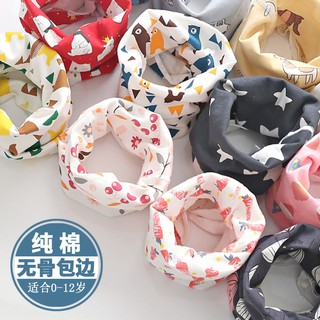 ❀Angel.cat.❀{Pure Cotton Bib} Khăn Choàng Cổ Cotton Xuân Thu Ấm Áp Không Xương Thời Trang Cho Bé Trai Và Bé Gái