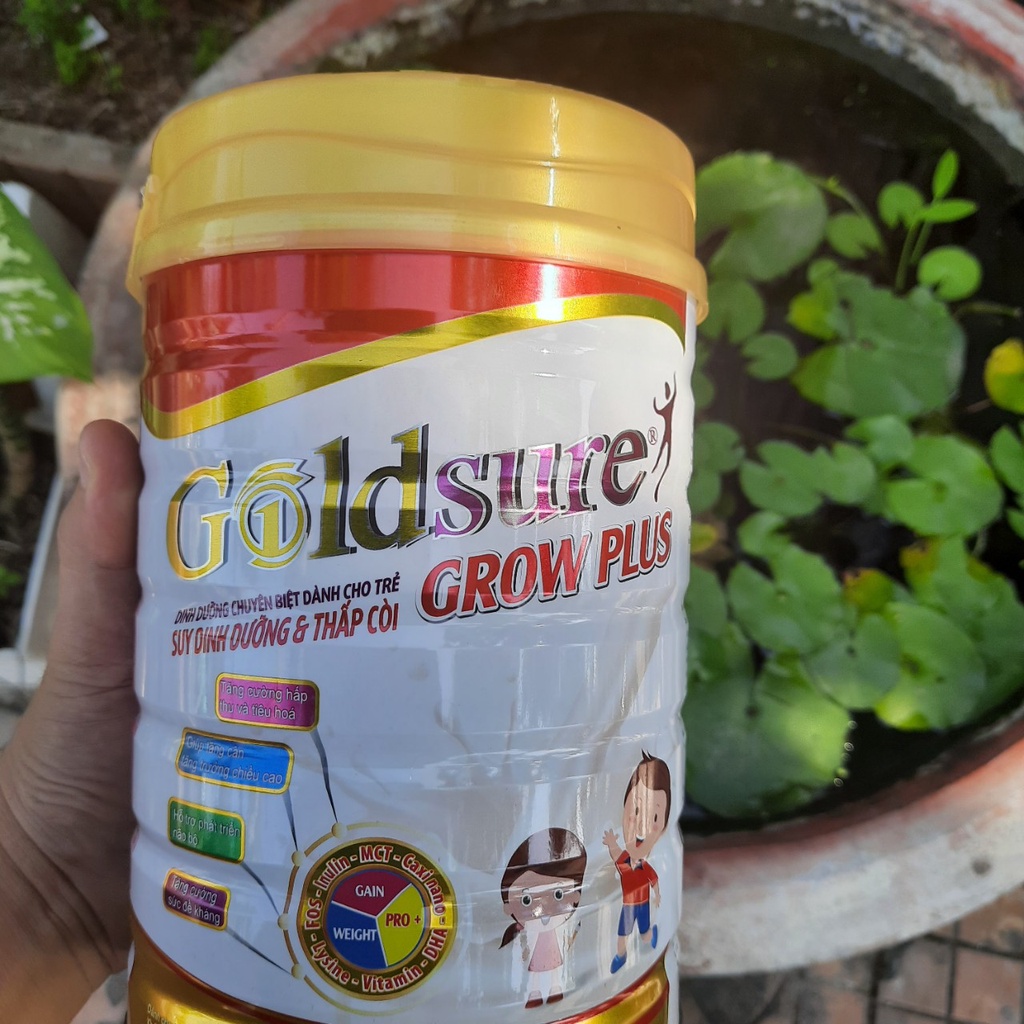 Sữa Goldsure Growplus cho trẻ suy dinh dưỡng thấp còi 900g (kiddy1234)