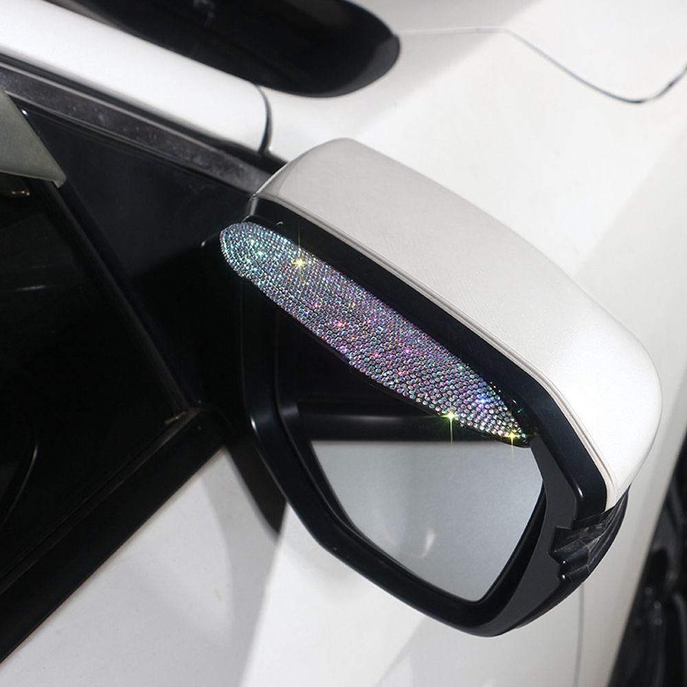 Miếng Dán Màu Sắc Lấp Lánh Trang Trí Gương Chiếu Hậu Xe Hơi