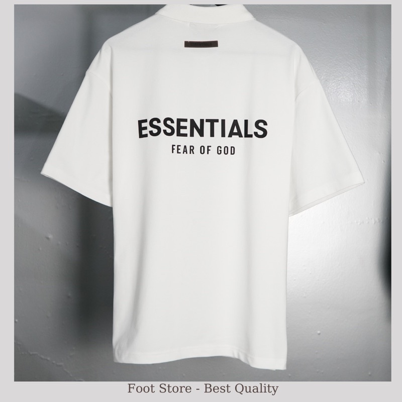 Áo polo Essentials in nổi cao cấp Áo polo Essentials siêu cấp