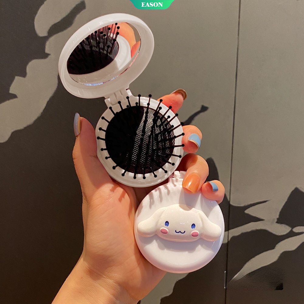 1 Gương Trang Điểm Mini Bỏ Túi Hình Cinnamoroll Hello Kitty Cinnamoroll Và My Melody Đáng Yêu Có Thể Gập Lại Cho Nữ