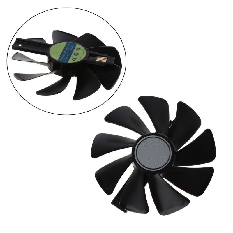 Utake 2Pcs CF1015H12S 12V 0.42A Cooler Fan Replacement For Sapphire NITRO RX 580 570 480 470 4G RX Vega64 8GB Graphics Card Fans