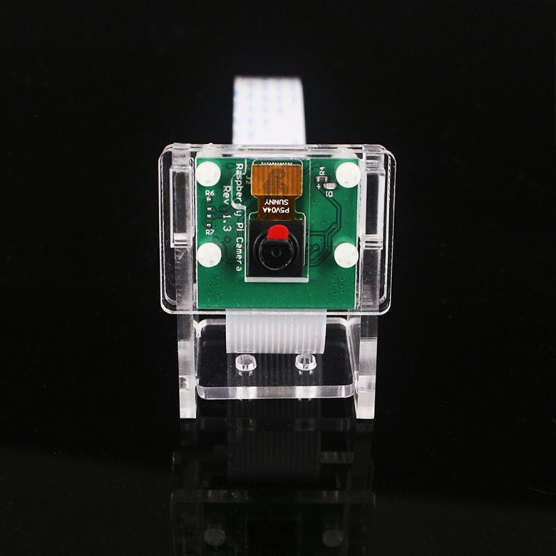 1 Bộ Khung Acrylic Trong Suốt 5mp Hỗ Trợ Camera Cho Raspberry Pi 1-4 V2