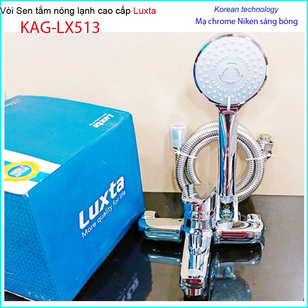 Vòi sen tắm nóng lạnh Luxta KAG-LX513 Best sales, trọn bộ vòi sen nóng lạnh thân to nước mạnh sử dụng tốt