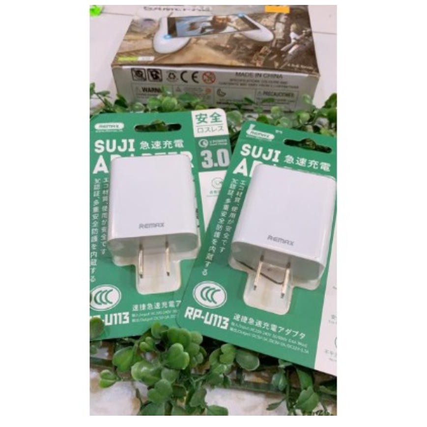 Sạc nhanh QC 3.0A (RP-U113, Trắng) - REMAX RP U113