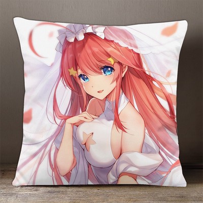 Gối IN HÌNH Gotoubun no Hanayome Nhà có 5 nàng dâu anime chibi gồm cả vỏ và ruột chất đẹp tiện lợi