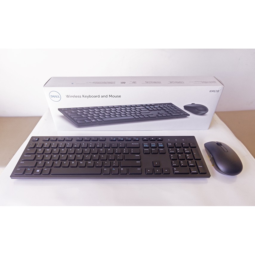 Bộ bàn phím và chuột không dây Dell KM636 chính hãng BH 12T