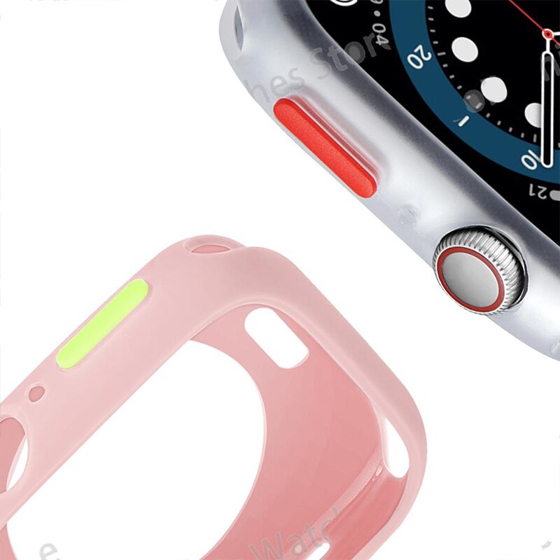 Khung Silicone Bảo Vệ Mặt Đồng Hồ Apple Watch 6 Se 44mm 40mm Iwatch 5 4 42mm 38mm