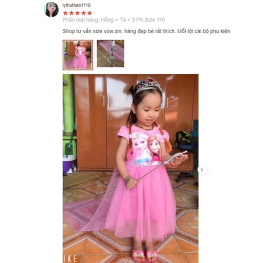 Tóc Elsa, Anna. Phụ Kiện Hóa Trang Công Chúa Elsa
