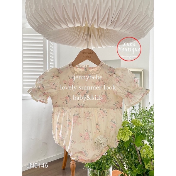 [Tổng Hợp Mẫu Mới] Set Bộ Body Cộc Tay Bé Gái style Vintage Hàn Quốc Jennybebe Cao Cấp