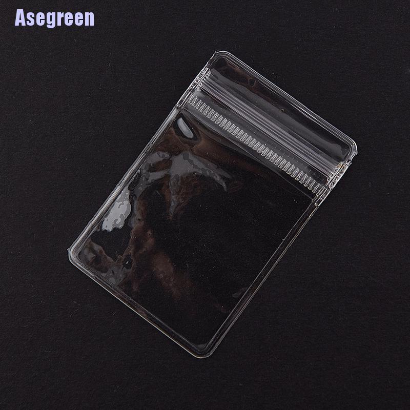 Set 20 bao túi zip nhựa PVC hai mặt trong suốt đựng trang sức tiện dụng