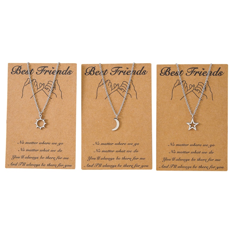 Vòng cổ Thẻ Bài 3 Lớp Bằng Thép Không Gỉ Âu Mỹ Sáng Tạo Cho Nữ