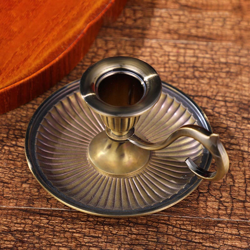 Giá Đỡ Nến Cầm Tay Phong Cách Châu Âu Cổ Điển