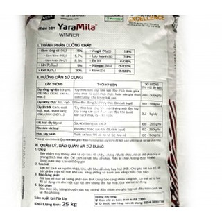 Phân bón Yara Mila Winner - 15-9-20+TE (TÚI 1KG)