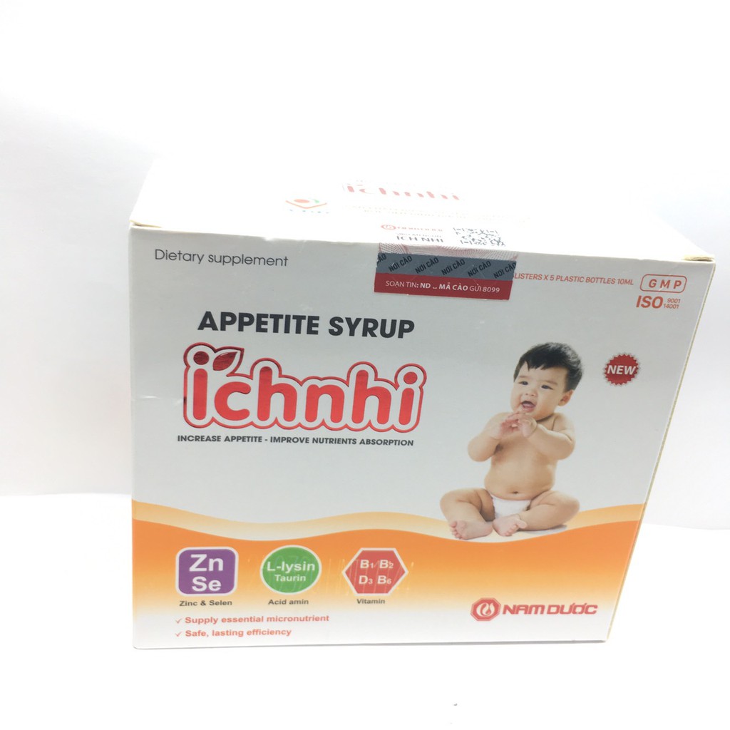 Siro Ăn Ngon Ích Nhi dạng ống 10ml