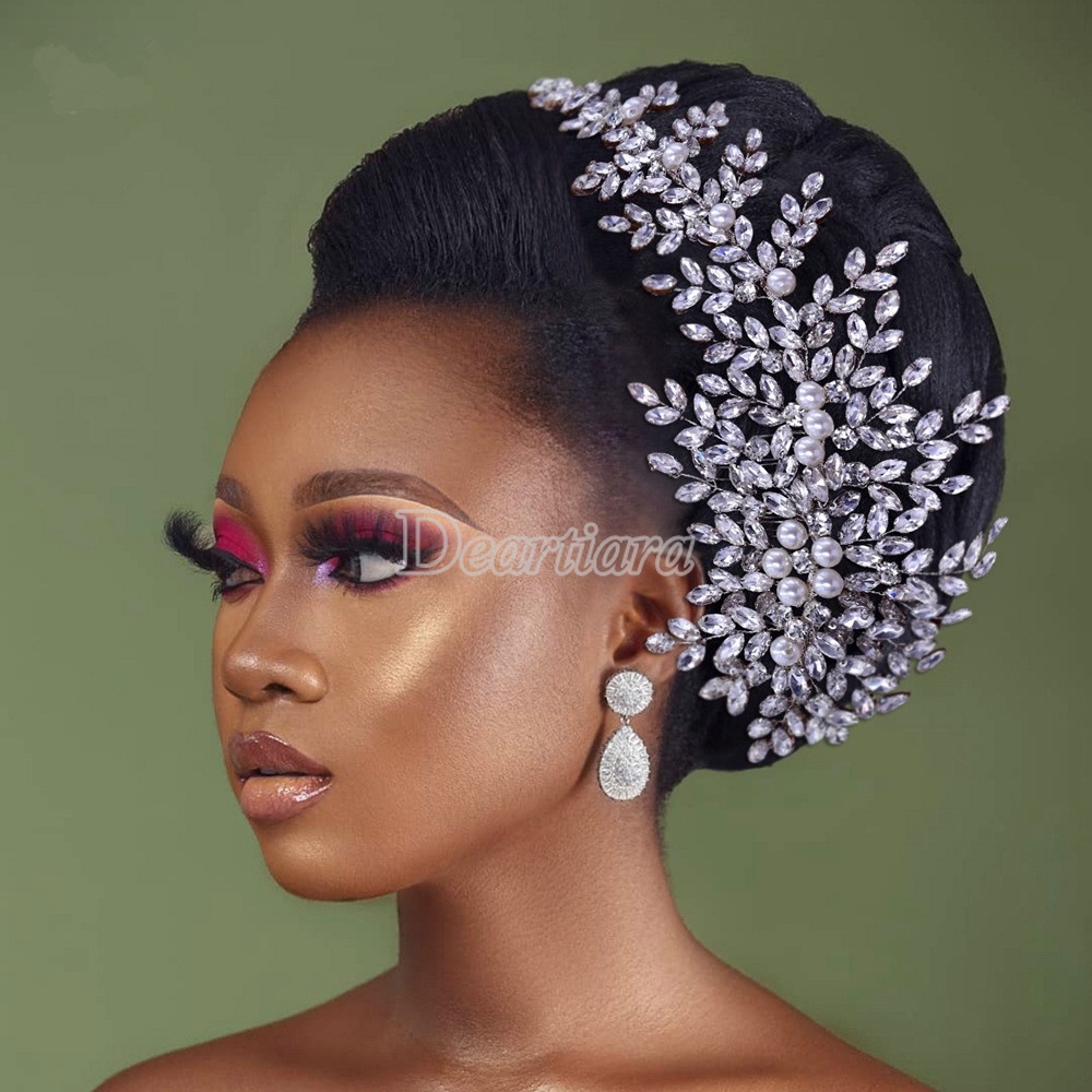 Lược Cài Tóc Đính Đá Và Ngọc Trai Giả Dành Cho Cô Dâu