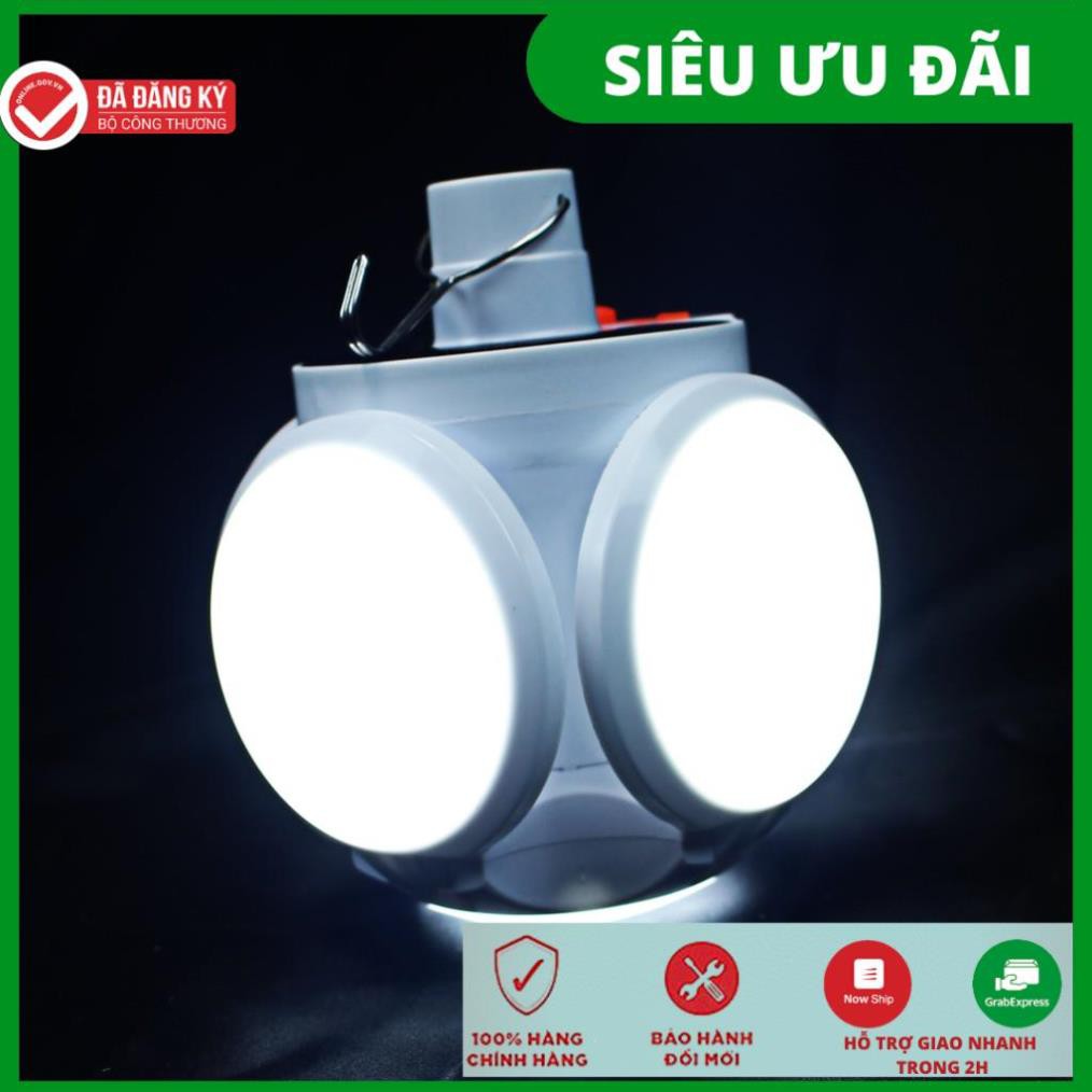 Bóng Đèn Led 4 Cánh 5 BÓNG Năng Lượng Mặt Trời, Đèn Siêu Sáng Tích Điện Ngoài Trời Đuôi BALL LIGHT, sạc tích điện .