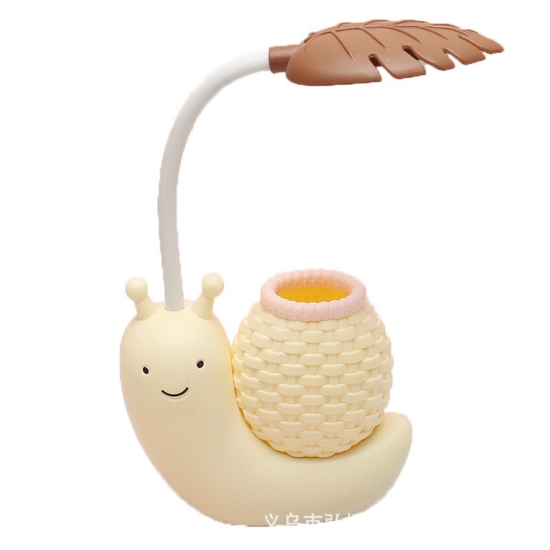 Đèn học ốc sên ⚡FREESHIP⚡ Đèn tích điện ánh sáng điện LED cho học sinh