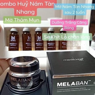 Combo kem Melaban + Tế Bào Gốc Bi Medicos sạch Nám Tàn Nhang.
