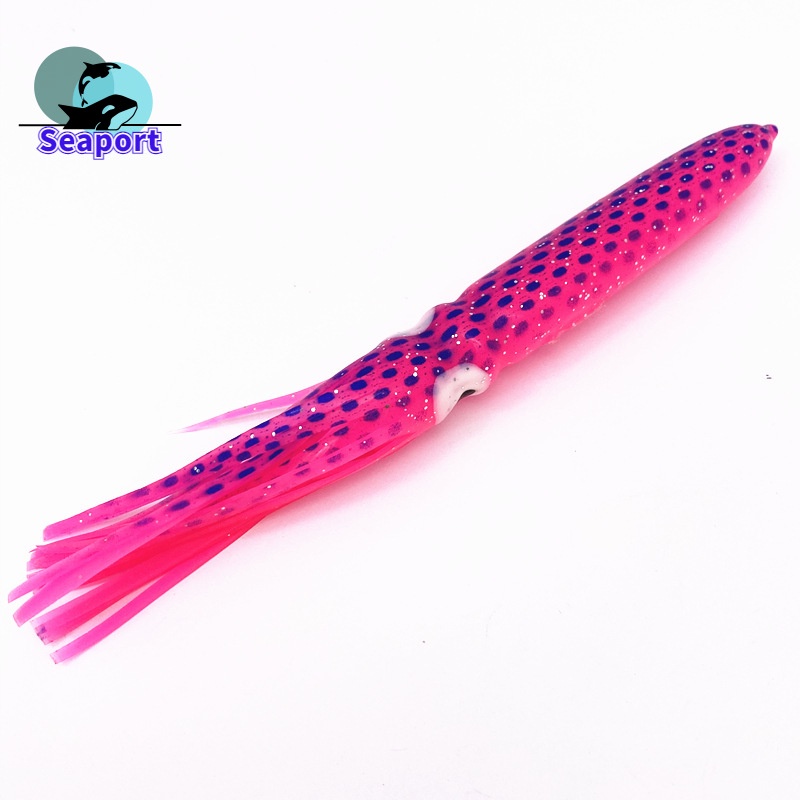 Mồi Câu Cá Giả Hình Con Mực Mềm 7inch