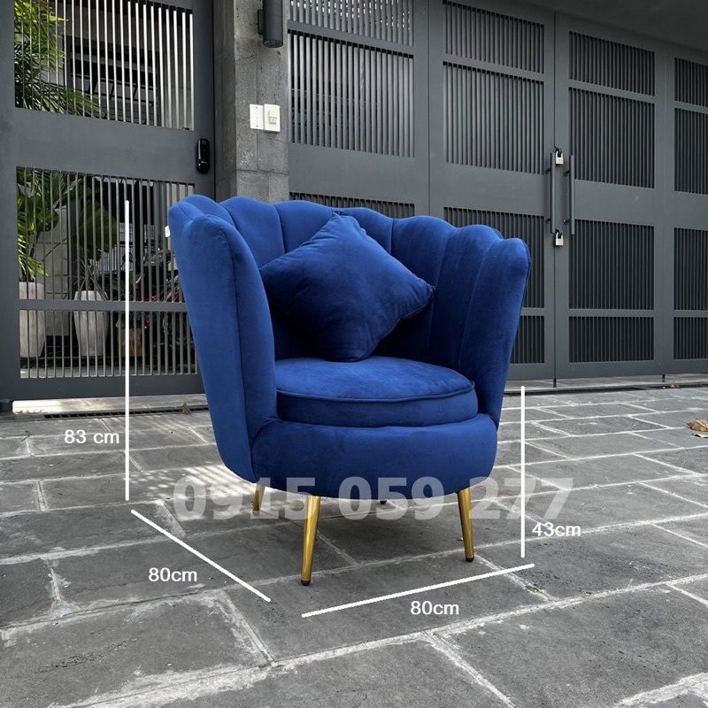 Ghế sofa sò đơn - ghế nail decor tiệm siêu xinh giao hàng toàn quốc