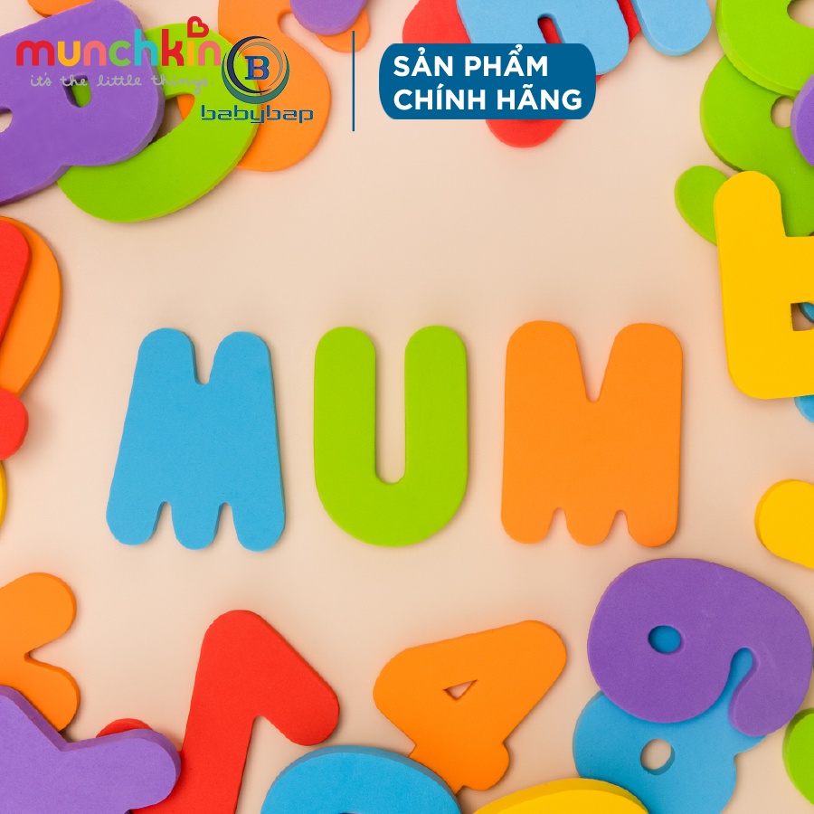 Bộ Chữ Số Xốp Munchkin Phù Hợp Với Bé Trên 3 Tuổi