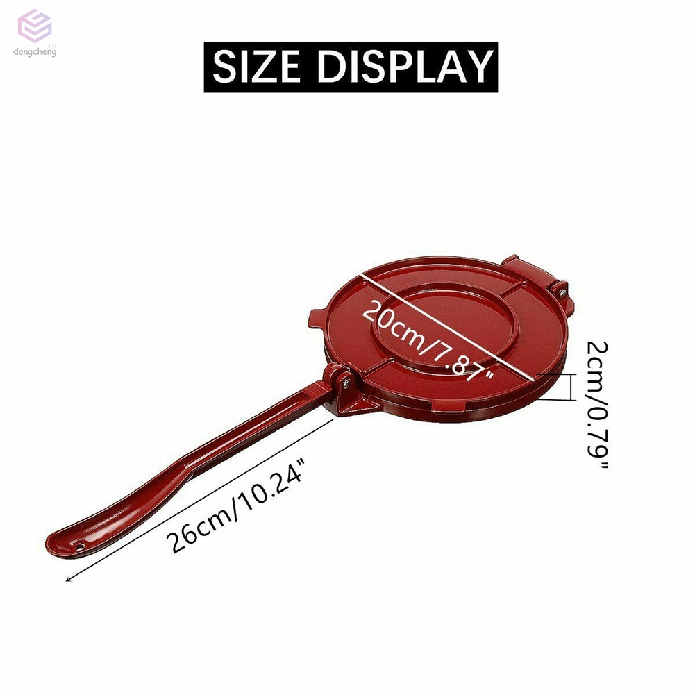 Máy Ép Bột Tortilla Bằng Nhôm 8Inch Tiện Lợi Dành Cho Nhà Bếp