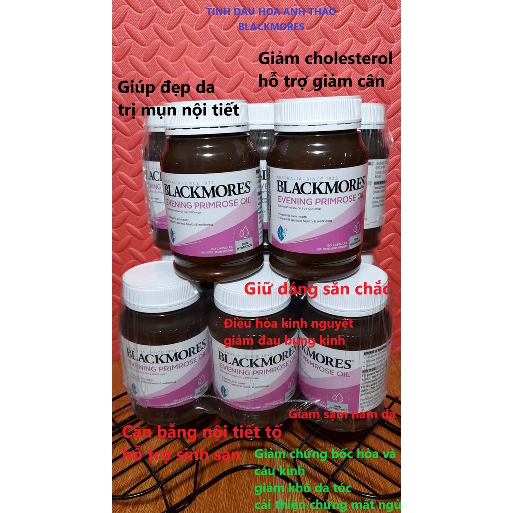 Viên uống tinh dầu hoa anh thảo BLACKMORES EVENING PRIMROSE OIL- xách tay Úc