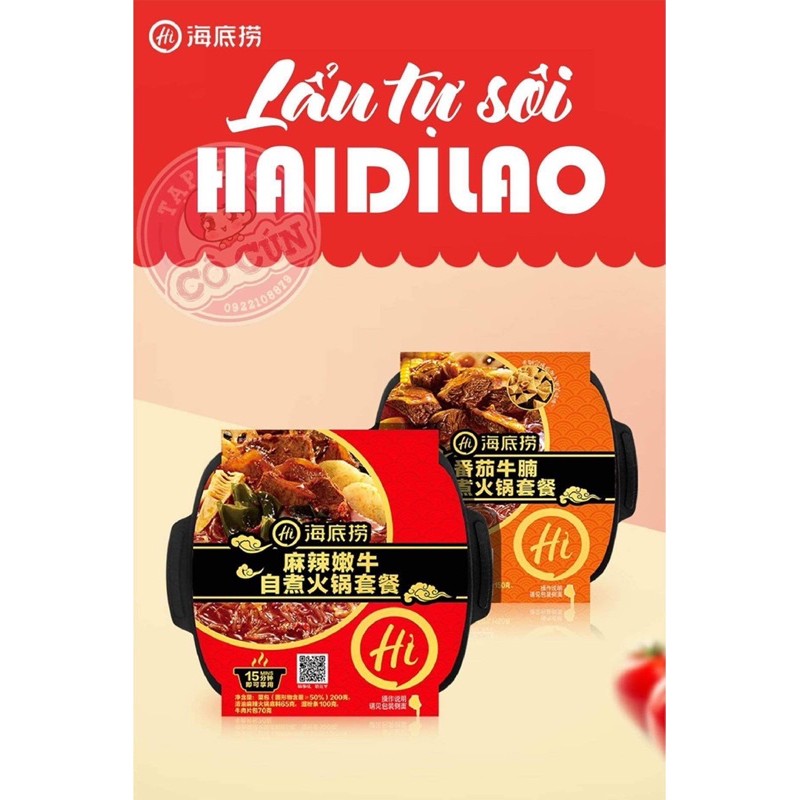 lẩu tự sôi Haidilao