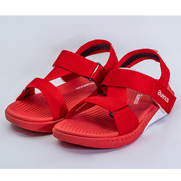 GIÀY SANDAL ĐI HỌC - BUENAS CHÍNH HÃNG F7 ĐỎ SIZE 39, 40, 41, 42, 43 [GIÀY SANDAL NAM NỮ]