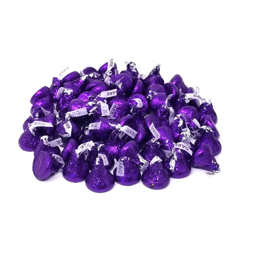 Chocolate HERSHEYS Kisses Special Dark Mildly Sweet Chocolate 1 Piece Coklat
