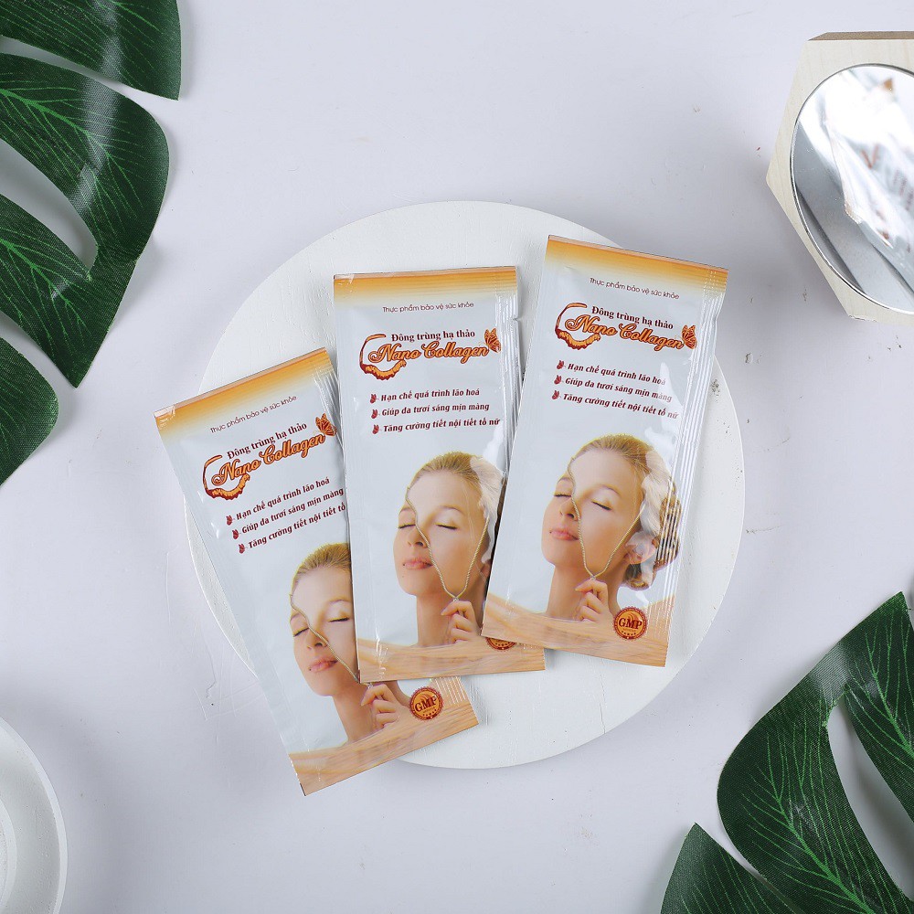 Nước uống Nano Collagen Đông Trùng Hạ Thảo Dạng Gói – Hộp 24 gói x 20ml | BigBuy360 - bigbuy360.vn