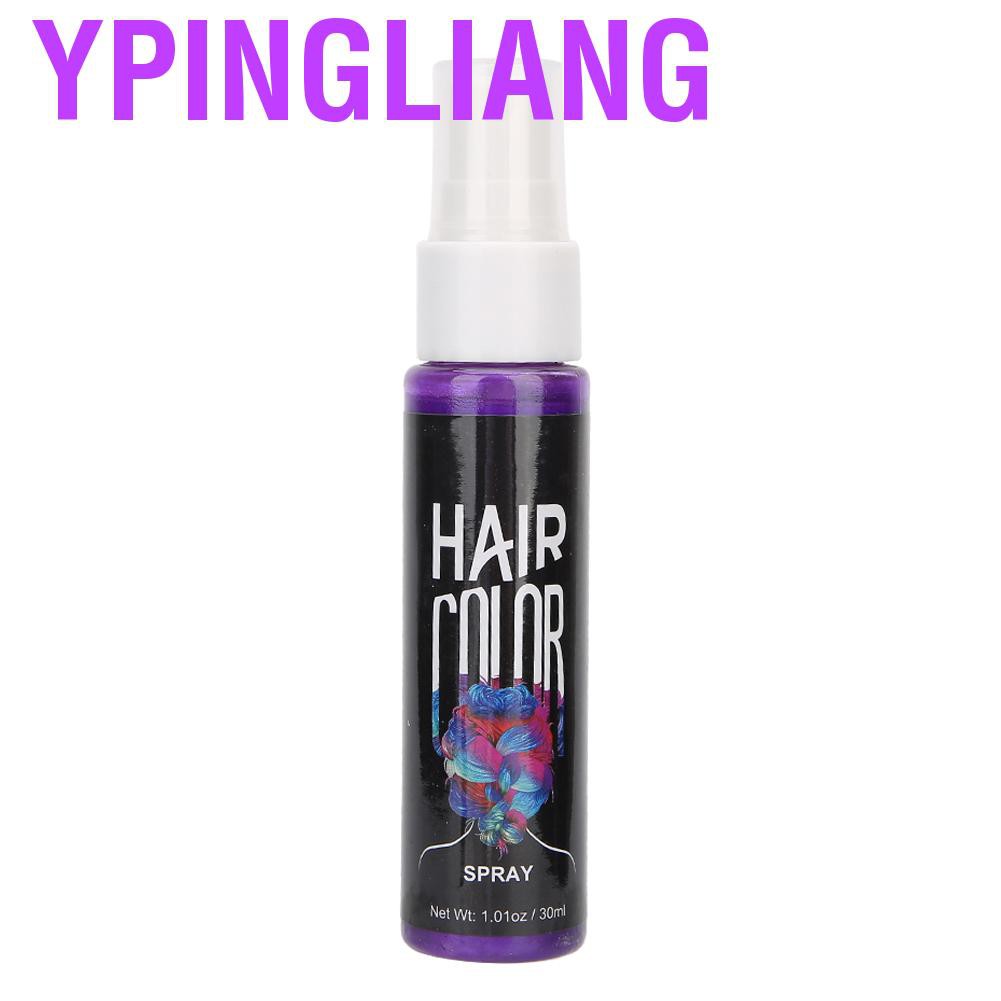 (hàng Mới Về) Chai Xịt Tạo Kiểu Tóc Tạm Thời Nhanh Chóng Dung Tích 30ml Nhiều Màu Sắc Tùy Chọn