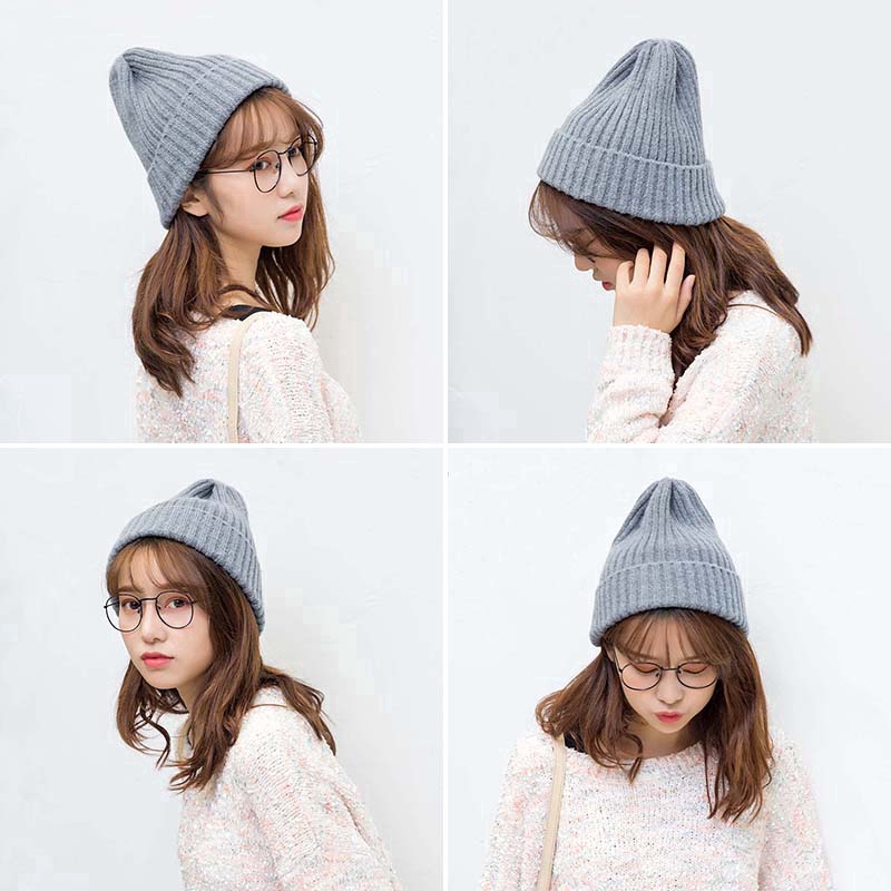 Mũ len beanie giữ ấm cho nam và nữ