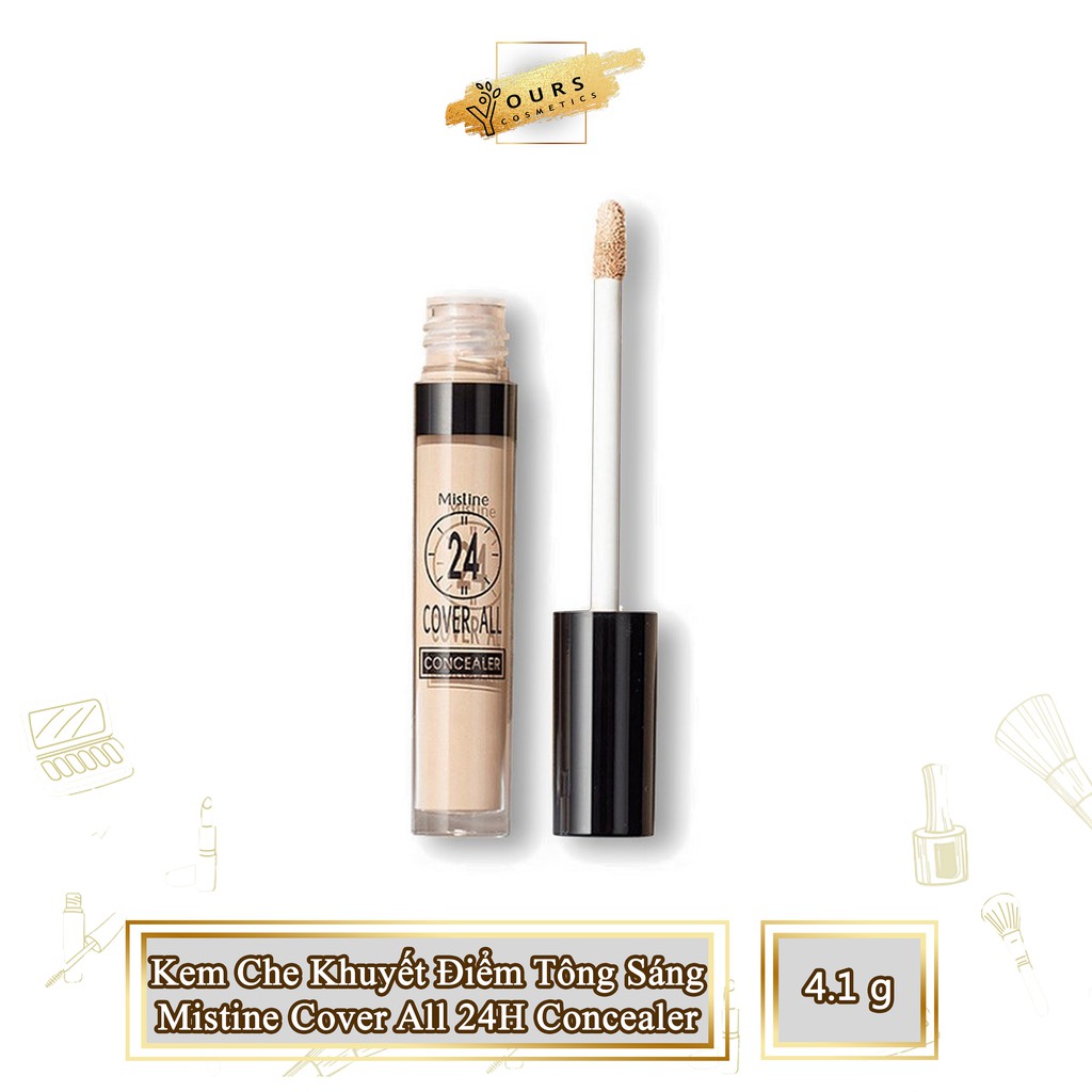 [Auth Thái] Kem Che Khuyết Điểm Che Phủ Hoàn Hảo Mistine Cover All 24H Concealer