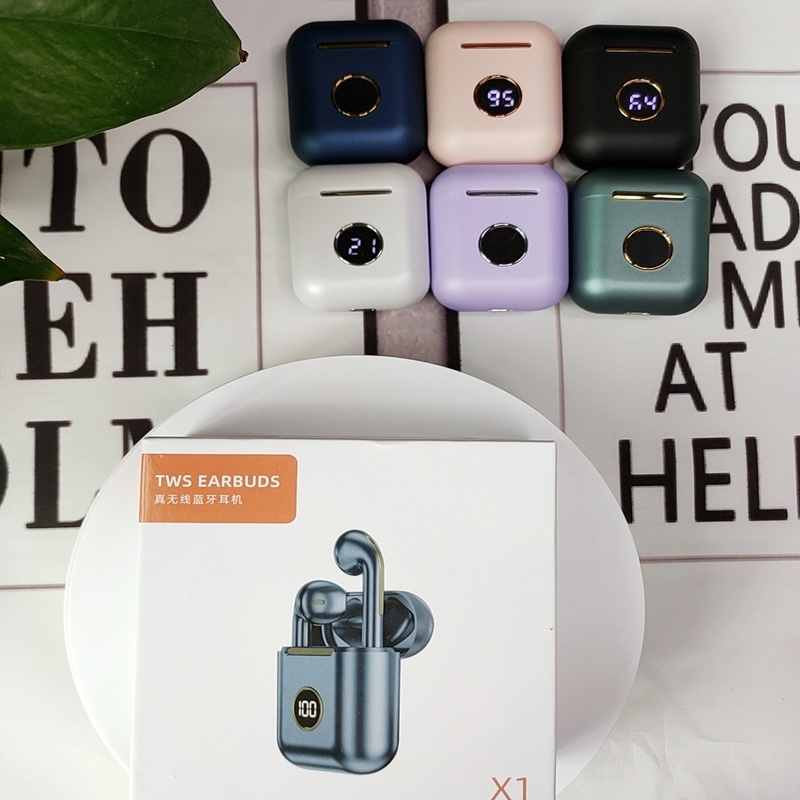 Tai nghe Bluetooth không dây Tai nghe thể thao hai tai Chất lượng cao X1 In-Ear 5.2 Tai nghe Tai nghe Sportset Tai nghe Tai nghe Sports Tai nghe Tai nghe trò chơi trò chơi