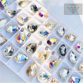 Đá Giọt Nước 5 viên- SIZE 10*14mm - Trang Trí Móng nail- Cao Cấp