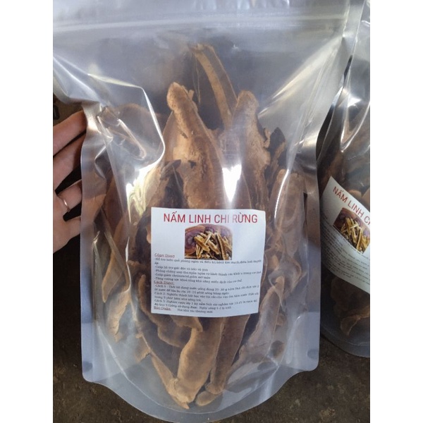 1 kg nấm linh chi rừng thái lát