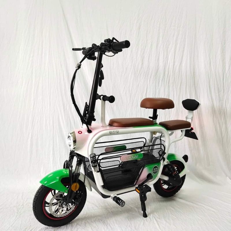 Xe đạp điện gấp gọn Lihaze 3 yên/ Pin khủng lithium 48V-15AH-75km/lần sạc
