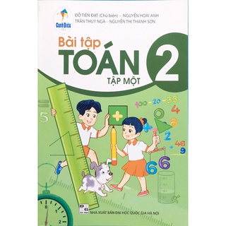 Sách Bài tập Toán 2 Tập 1 (CD) và 2 Tập nhãn vở Cấp 1 gồm 24c