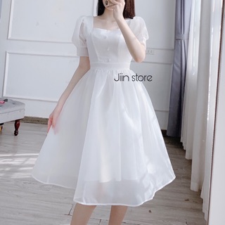 Váy cúc ngọc tay ngắn
