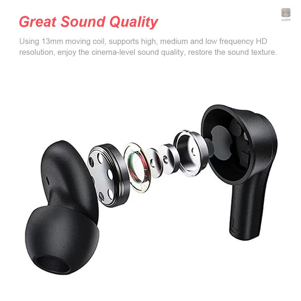 Tai Nghe Thể Thao Không Dây Lenovo QT82 Bluetooth 5.0 TWS IPX5 Chống Mồ Hôi Có Mic 400mAh Ốp