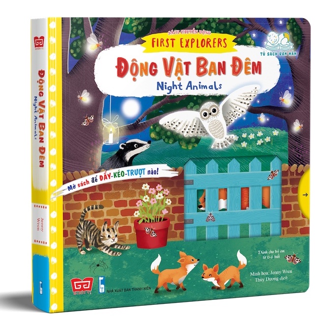 Sách Tương Tác Sách Chuyển Động - Động Vật Ban Đêm - Night Animals - Đinh Tị