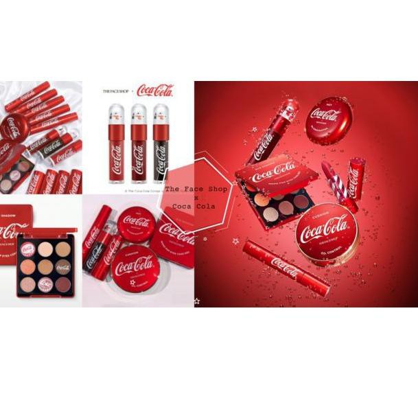 (hàng Mới Về) Phấn Nước Kiềm Dầu Thefaceshop Coca Cola V201 Cao Cấp