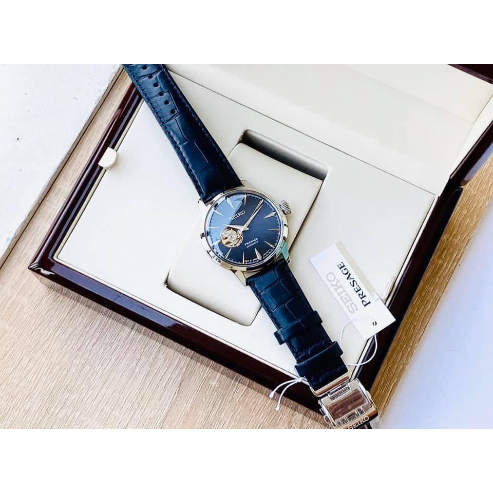 ĐỒng hồ cặp đôi nam nữ Seiko Presage Cocktail Time Stinger SSA405J1 - SSA875J1  Made in Japan