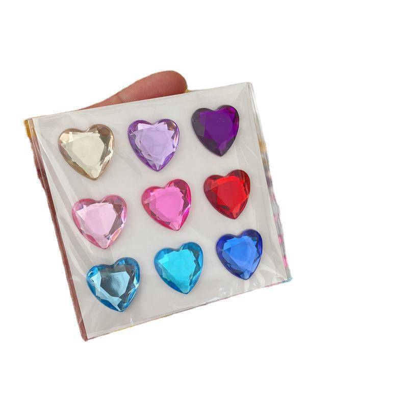 Sticker Dán Trang Trí Sổ Tay Họa Tiết Kim Cương Nhiều Màu Sắc Kiểu Hàn Quốc